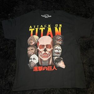 Ripple Junction Attack on Titan Black Graphic Tee